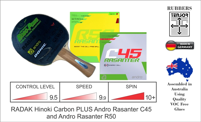 RADAK Hinoki Carbon with Rasanter R50 and R42